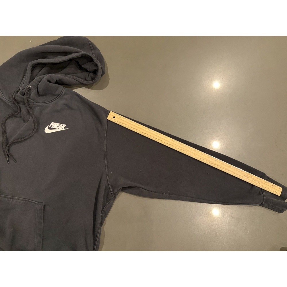 Nike Freak Logo Graphic Fleece Pullover Hoodie Mens XLT Black Big & Tall Pocket - Picture 6 of 9